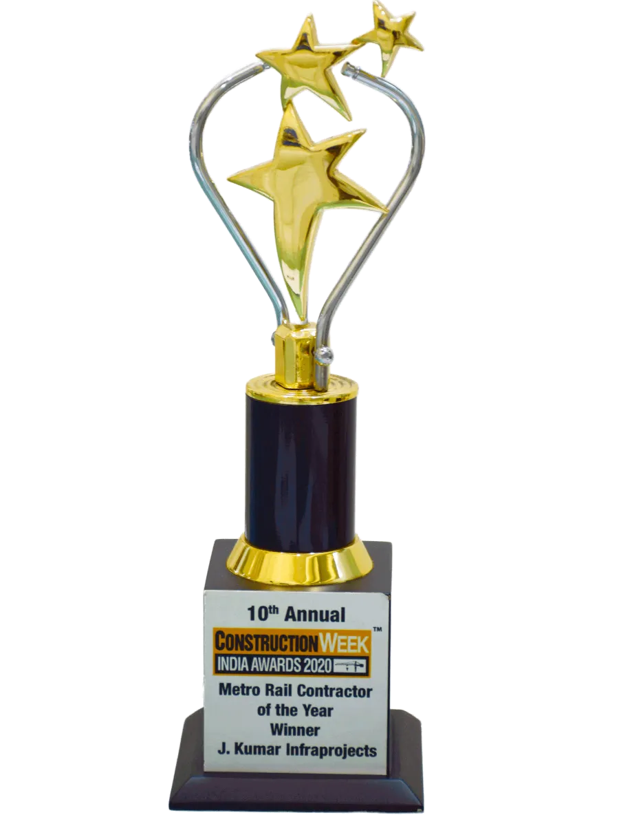 Winner of Metro Rail Contractor of The Year 2020 Awarded By Construction Week India